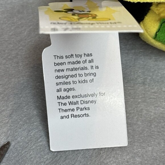 Mickey Mouse Scarecrow Disney World Bean Bag Plush 9" Stuffed Toy Animal - Picture 7 of 7